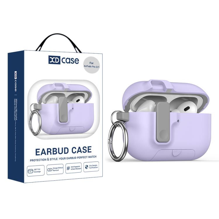 XDcase Armor Full-body Earphone Case with Hook & Security Lock, For AirPods 5 / 4, For AirPods Pro 3, For AirPods Pro 2 / 1
