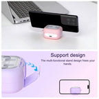 XDcase Clear Window PC Earphone Case with Holder & Keyring, For Samsung Galaxy Buds4 / 4 Pro