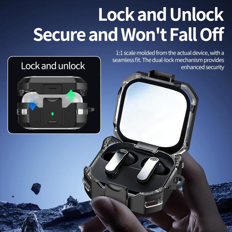 XDcase Rugged Armor Clear View Earphone Case, For Samsung Galaxy Buds4 / 4 Pro