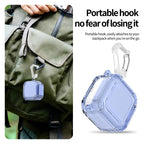 XDcase Crystal Switch Series Earphone Case with Carabiner & Holder, For Samsung Galaxy Buds4 / 4 Pro