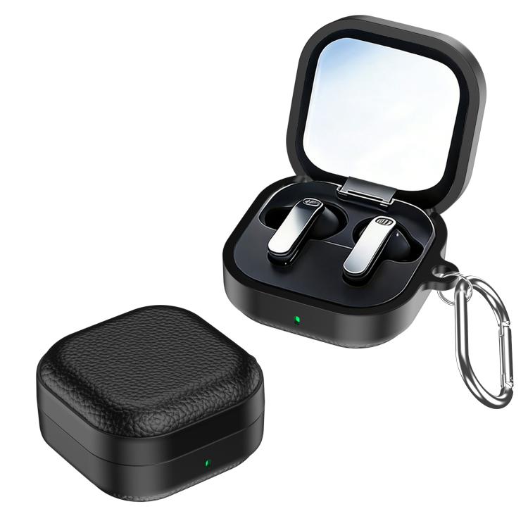 XDcase Lychee Texture TPU Hybrid PC Earphone Case with Hook, For Samsung Galaxy Buds4 / 4 Pro
