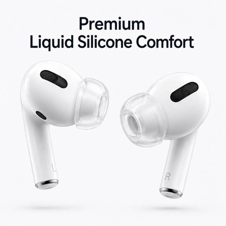 XDcase 3 Pairs Replacement Liquid Silicone Ear Tips, S/M/L Size, For AirPods Pro 3, For AirPods Pro 1 / 2