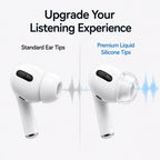 XDcase 3 Pairs Replacement Liquid Silicone Ear Tips, S/M/L Size, For AirPods Pro 3, For AirPods Pro 1 / 2