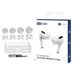 XDcase 4 Pairs Replacement Liquid Silicone Ear Tips, XS/S/M/L Size, For AirPods Pro 3, For AirPods Pro 1 / 2