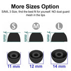 XDcase 3 Pairs Replacement Silicone Ear Tips Kit, S/M/L Size, For Samsung Galaxy Buds2 Pro / Buds+