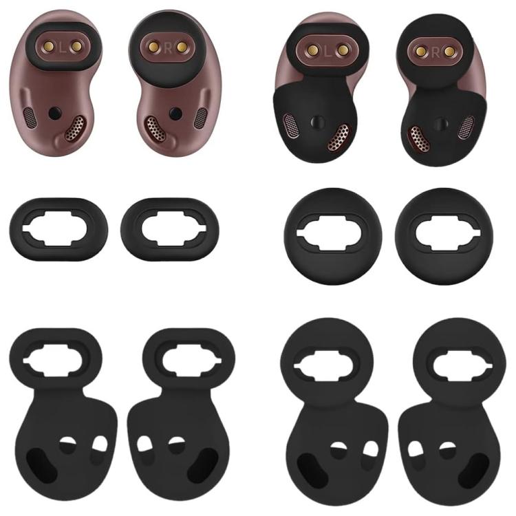 XDcase 4 Pairs Silicone Ear Tips & Ear Hooks Kit, Left & Right S/L Size, For Samsung Galaxy Buds Live