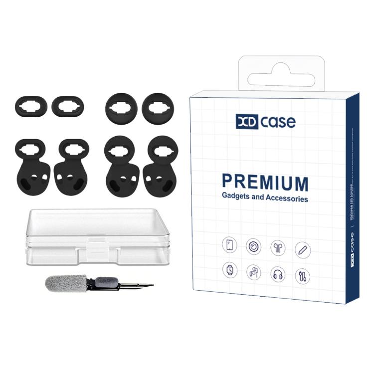 XDcase 4 Pairs Silicone Ear Tips & Ear Hooks Kit, Left & Right S/L Size, For Samsung Galaxy Buds Live