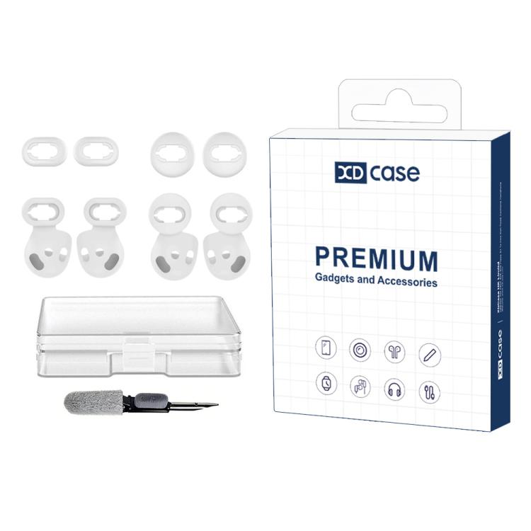 XDcase 4 Pairs Silicone Ear Tips & Ear Hooks Kit, Left & Right S/L Size, For Samsung Galaxy Buds Live