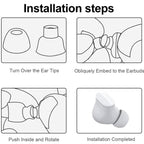 XDcase 3 Pairs Replacement Silicone Ear Tips Kit, S/M/L Size, For Beats Studio Buds