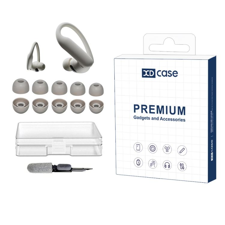 XDcase 5 Pairs Silicone Ear Tips Kit, XS/S/M/L/XL Size, For Beats Powerbeats Pro 2 / Fit / Studio Buds