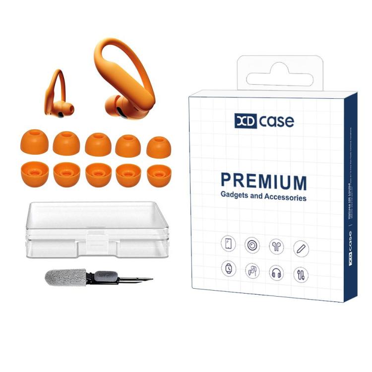 XDcase 5 Pairs Silicone Ear Tips Kit, XS/S/M/L/XL Size, For Beats Powerbeats Pro 2 / Fit / Studio Buds