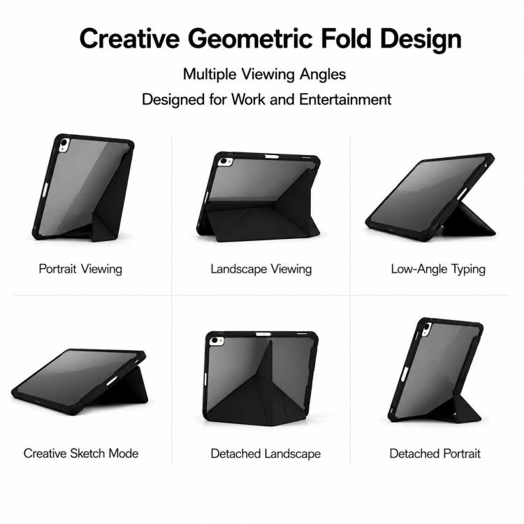 XDcase Rice Grain Texture Y-fold Holder Smart Tablet Leather Case with Pen Slot, For iPad Air 11 inch 2026 / 2025 / 2024, For iPad 2025 / 2022, For iPad Pro 11 inch 2022 / 2021 / 2020