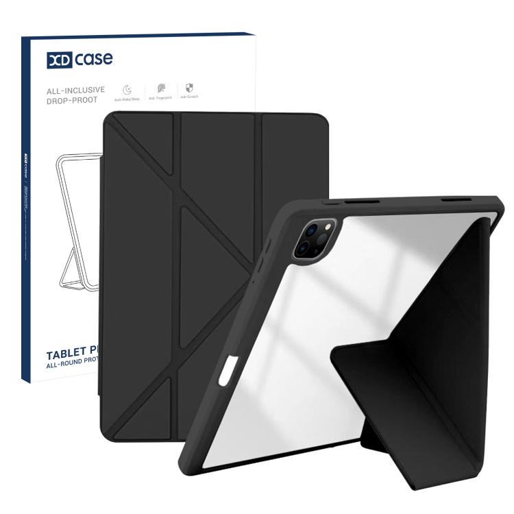 XDcase Rice Grain Texture Y-fold Holder Smart Tablet Leather Case with Pen Slot, For iPad Air 11 inch 2026 / 2025 / 2024, For iPad 2025 / 2022, For iPad Pro 11 inch 2022 / 2021 / 2020