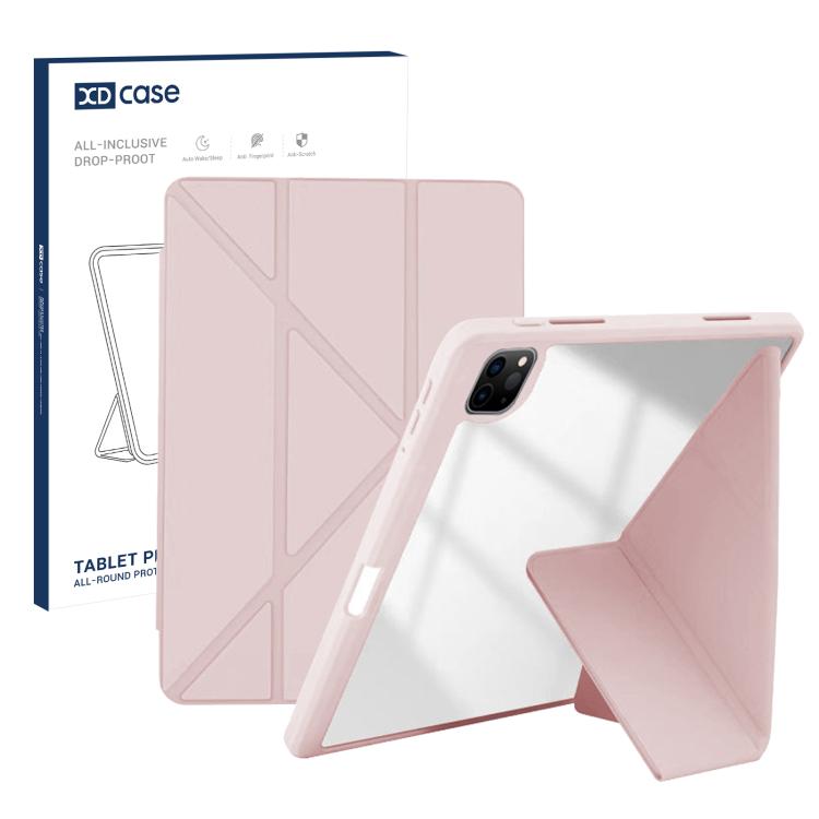 XDcase Rice Grain Texture Y-fold Holder Smart Tablet Leather Case with Pen Slot, For iPad Air 11 inch 2026 / 2025 / 2024, For iPad 2025 / 2022, For iPad Pro 11 inch 2022 / 2021 / 2020