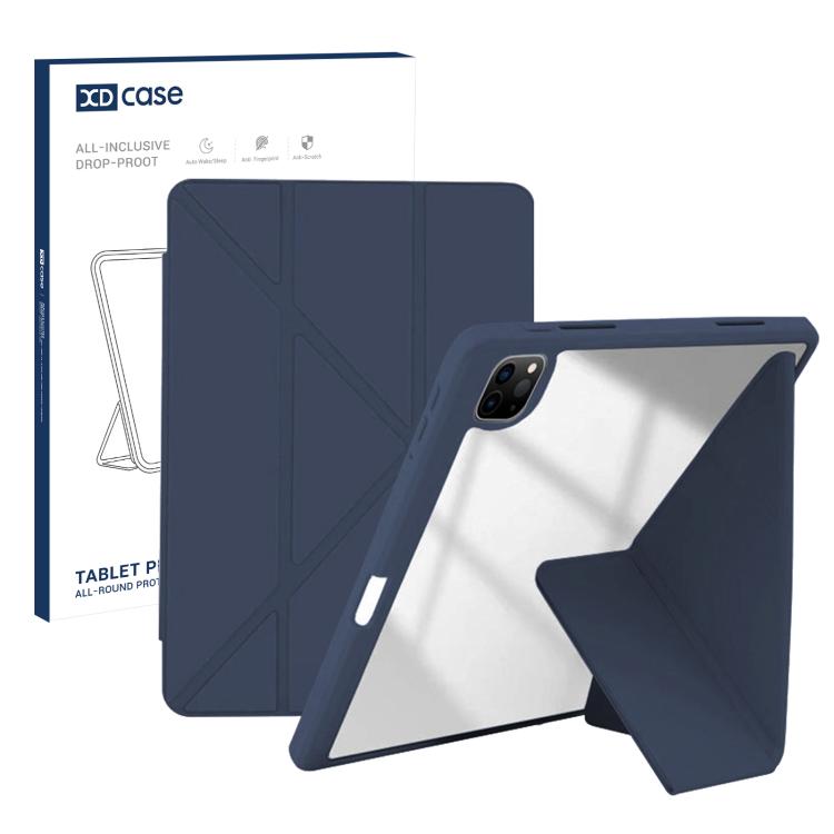 XDcase Rice Grain Texture Y-fold Holder Smart Tablet Leather Case with Pen Slot, For iPad Air 11 inch 2026 / 2025 / 2024, For iPad 2025 / 2022, For iPad Pro 11 inch 2022 / 2021 / 2020