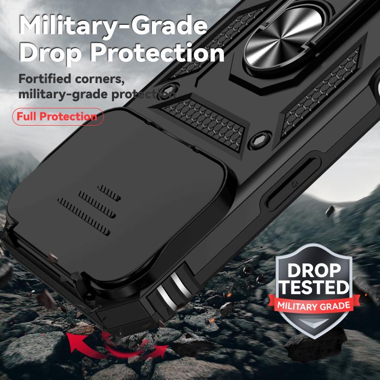 XDcase Sliding Camshield Ring Holder Magnetic Phone Case, For iPhone 18 Pro / 17 Pro, For iPhone 18 Pro Max / 17 Pro Max, For iPhone 17, For iPhone Air