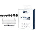 XDcase 4 Pairs Replacement Silicone Ear Tips Kit, XS/S/M/L Size, Cleaning Brush Color Random, For Sennheiser Momentum 4