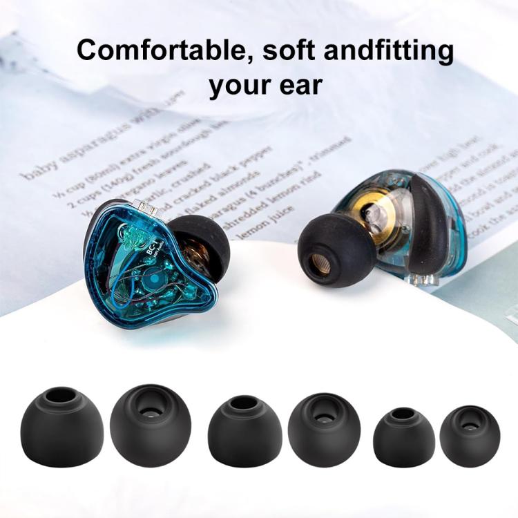 XDcase 4 Pairs Replacement Silicone Ear Tips Kit, XS/S/M/L Size, Cleaning Brush Color Random, For Sennheiser Momentum 4