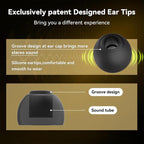 XDcase 4 Pairs Replacement Silicone Ear Tips Kit, XS/S/M/L Size, Cleaning Brush Color Random, For Sennheiser Momentum 4