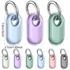 XDcase Full-Coverage Waterproof TPU Protective Case with Keychain, 1PC (Transparent), 1PC (Transparent Green), 1PC (Transparent Blue), 1PC (Transparent Black), 1PC (Transparent Red), 1PC (Transparent Purple)