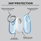 XDcase Full-Coverage Waterproof TPU Protective Case with Keychain, 1PC (Transparent), 1PC (Transparent Green), 1PC (Transparent Blue), 1PC (Transparent Black), 1PC (Transparent Red), 1PC (Transparent Purple)