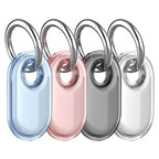 XDcase 4pcs Full-Coverage Waterproof TPU Protective Case with Keychain, 4PCS (Transparent Black Pink Blue), 4PCS (Transparent Black Purple Green)