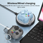 XDcase Transparent Retro Game Console Design Earbuds Case with Holder & Stress Relief Button, For Huawei FreeClip 2