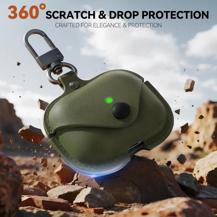 XDcase Business Leather Earphone Protective Case with Hook, For AirPods Pro 3, For AirPods 4, For AirPods Pro 2 / 1