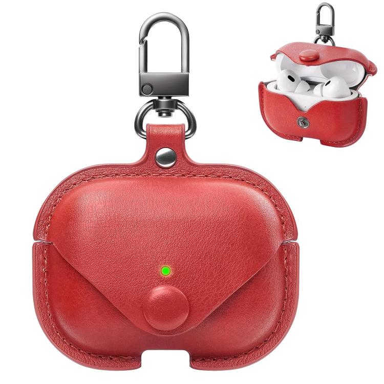 XDcase Business Leather Earphone Protective Case with Hook, For AirPods Pro 3, For AirPods 4, For AirPods Pro 2 / 1