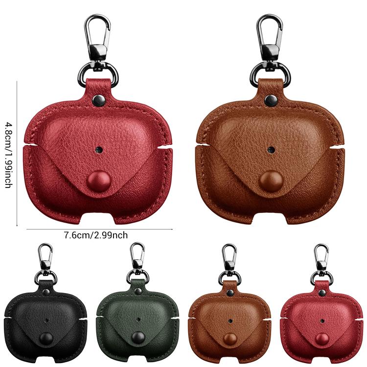 XDcase Business Leather Earphone Protective Case with Hook, For AirPods Pro 3, For AirPods 4, For AirPods Pro 2 / 1