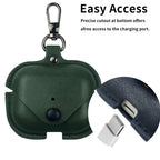 XDcase Business Leather Earphone Protective Case with Hook, For AirPods 5 / 4, For AirPods Pro 3, For AirPods Pro 2 / 1