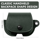 XDcase Backpack Style PU Leather Earphone Protective Case with Carabiner, For AirPods Pro 3, For AirPods 4, For AirPods Pro 2 / 1