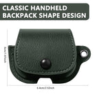 XDcase Backpack Style PU Leather Earphone Protective Case with Carabiner, For AirPods 5 / 4, For AirPods Pro 3, For AirPods Pro 2 / 1