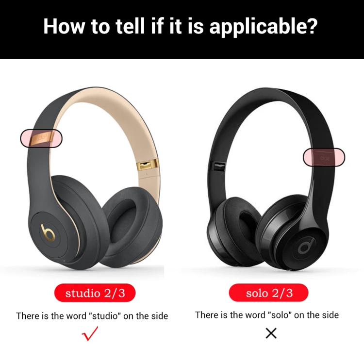 XDcase 1 Pair Memory Foam Headset Replacement Ear Pads with Pry Tool, For Beats Studio 2.0 / 3.0