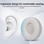 XDcase 1 Pair Protein Leather Headset Replacement Ear Pads with Pry Tool, For Beats Solo Pro Wireless