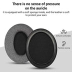 XDcase 1 Pair Headset Replacement Ear Pads with Prying Tool, For HyperX Cloud Series
