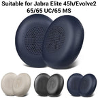 XDcase 1 Pair Protein Leather Ear Pads Headset Replacement Part with Prying Tool, For Jabra Elite 45h / Evolve2 65