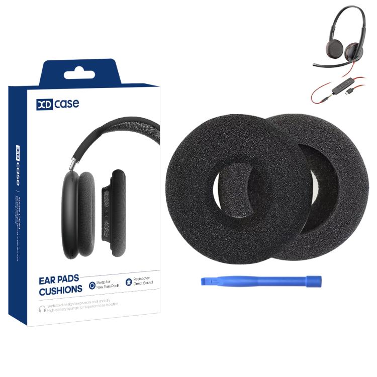 XDcase 1 Pair Headset Replacement Ear Pads with Prying Tool, For Plantronics C3220 / C3225 / C3210