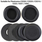 XDcase 1 Pair Headset Replacement Ear Pads with Prying Tool, For Plantronics C3220 / C3225 / C3210