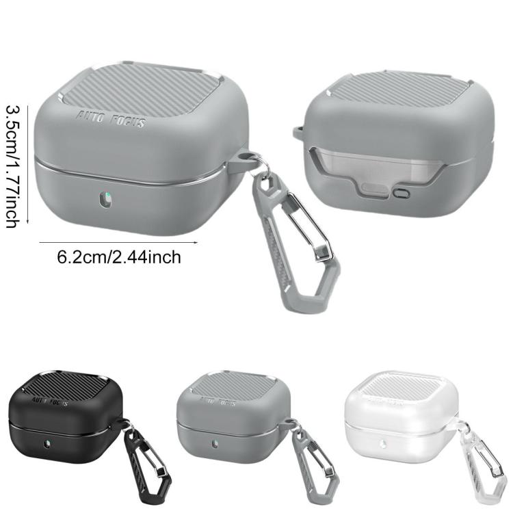 XDcase Fiber Texture Wireless Earphones Case with Carabiner, For Samsung Galaxy Buds4 / Buds4 Pro