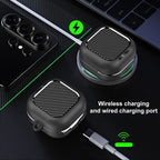 XDcase Fiber Texture Wireless Earphones Case with Carabiner, For Samsung Galaxy Buds4 / Buds4 Pro