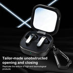 XDcase Fiber Texture Wireless Earphones Case with Carabiner, For Samsung Galaxy Buds4 / Buds4 Pro