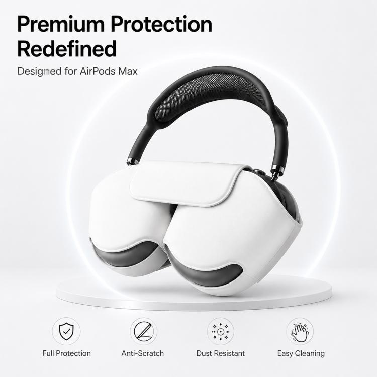 XDcase Smart Headset PU Leather Storage & Protective Case with Auto Sleep Function, For Apple AirPods Max / Max 2