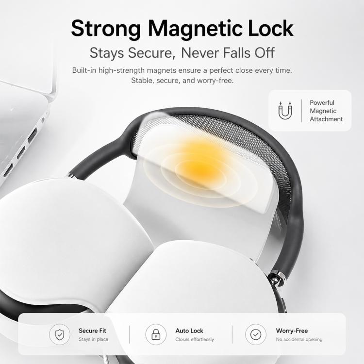 XDcase Smart Headset PU Leather Storage & Protective Case with Auto Sleep Function, For Apple AirPods Max / Max 2