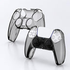 XDcase 2pcs Game Controller Split Crystal PC Protective Case, For Sony PS5