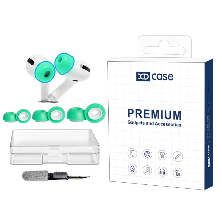 XDcase 3 Pairs Replacement Memory Foam Ear Tips Kit, S/M/L Size, Cleaning Pen Color Random, For AirPods Pro 1 / 2