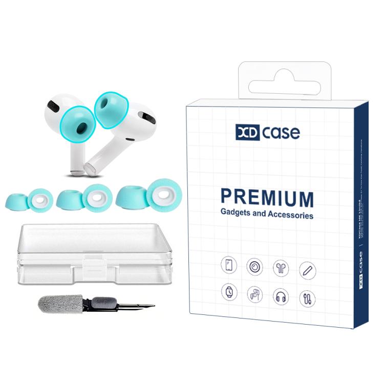 XDcase 3 Pairs Replacement Memory Foam Ear Tips Kit, S/M/L Size, Cleaning Pen Color Random, For AirPods Pro 1 / 2