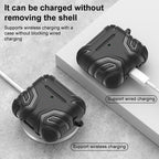 XDcase Dark Pattern TPU Earphone Cover with Carabiner, For AirPods 4