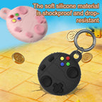 XDcase Game Console Style Silicone Protective Case with Key Ring, For AirTag 2nd Gen / 1st Gen