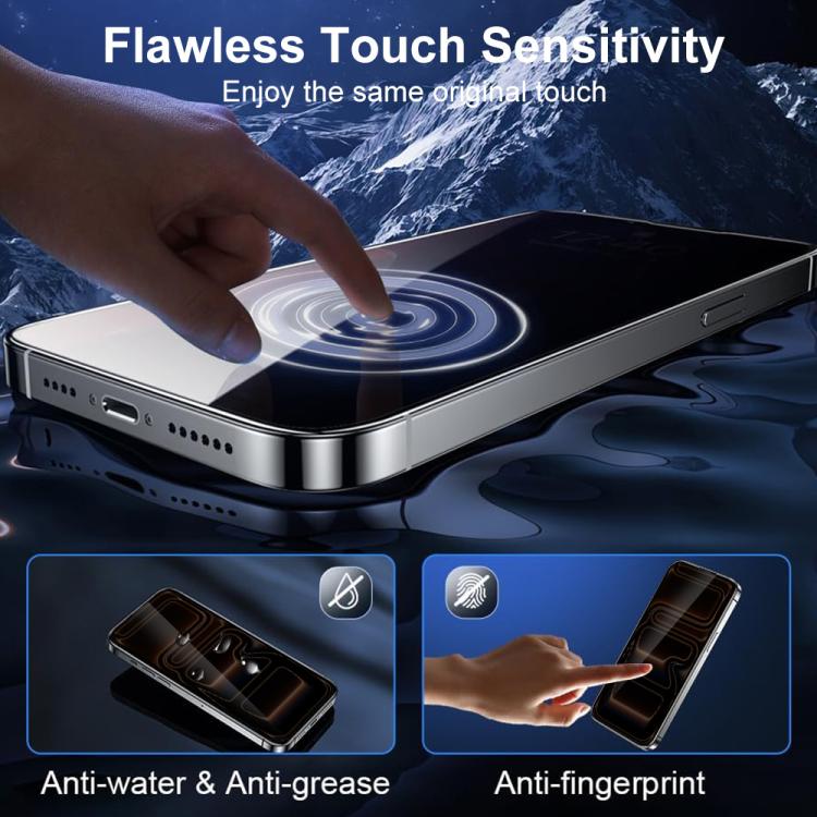 XDcase 2 Pairs Anti-Peep Tempered Glass Screen Protector + Silkscreen Lens Protector, For iPhone 17 Pro Max, For iPhone 17 Pro, For iPhone 17, For iPhone Air